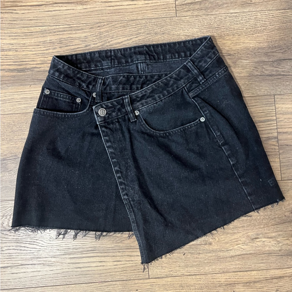 Black Asymmetrical Ksubi Skirt